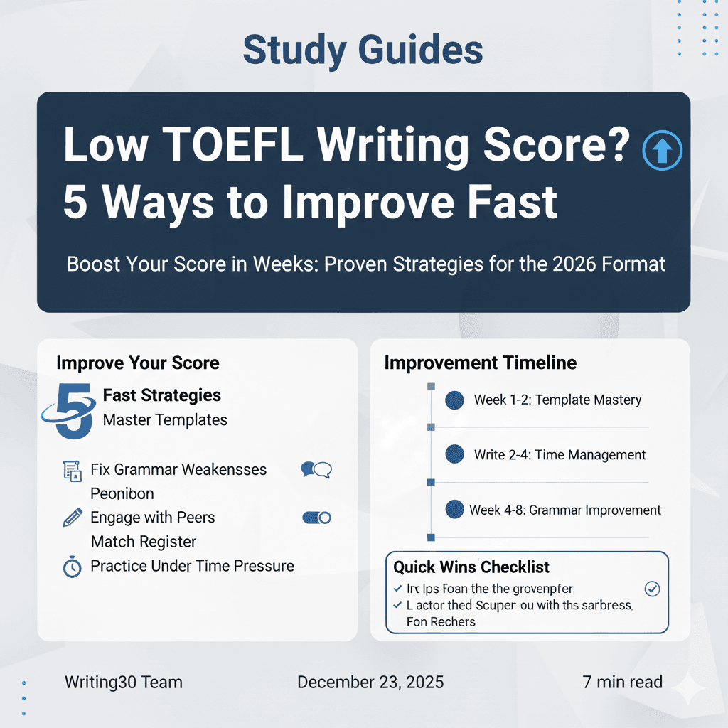 TOEFL Writing Rubric Explained: How Every Task Is Scored in 2026