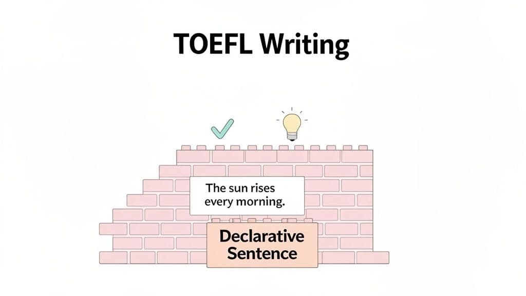 What does a declarative sentence mean? Tips to boost your TOEFL score in 2026